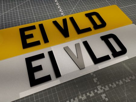 Standard Size Acrylic Number Plate Supply