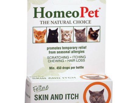 Feline Skin & Itch Drops 15 ml by HomeoPet Solutions Online