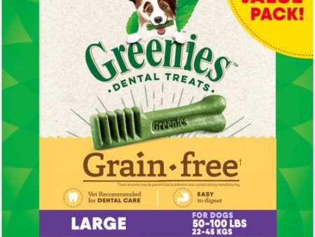 Greenies Grain Free Large Dental Dog Treat 24 count by Greenies For Discount