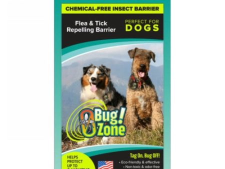 0Bug Zone Chemical-Free Insect Barrier for Dogs Flea Tick 2 Packets by 0Bug!Zone Online now