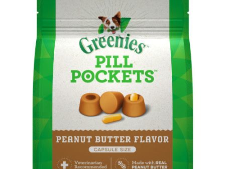 Greenies Pill Pockets Peanut Butter Flavor Capsules 60 count by Greenies Supply