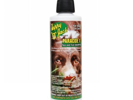 Paracide II Flea and Tick Shampoo 8 Oz by Happy Jack Hot on Sale