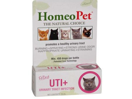 Feline UTI + Drops 15 ml by HomeoPet Solutions on Sale