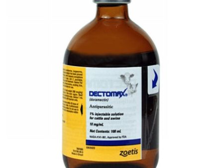 Dectomax Cattle and Swine Dewormer Injection 100 ml by Zoetis Fashion