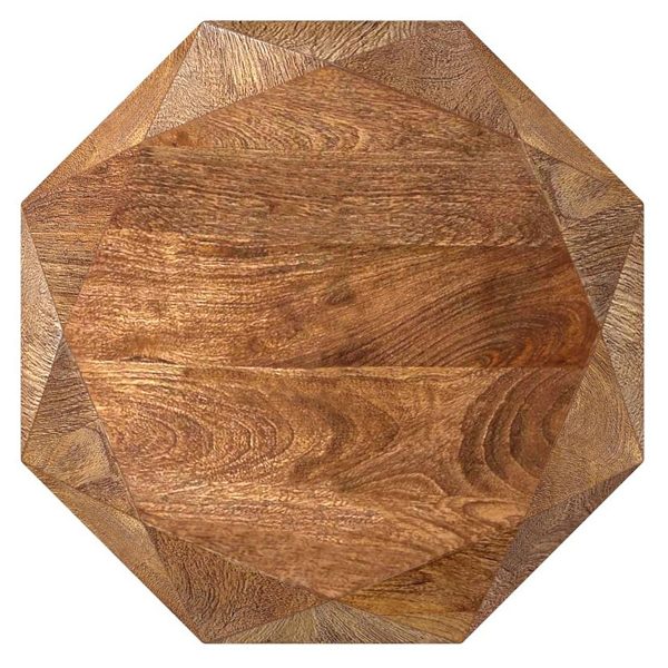 Jacinto - Octagonal Solid Mango Wood Side Table on Sale