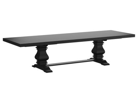 Florence - Extension Dining Table - Distressed Black Online