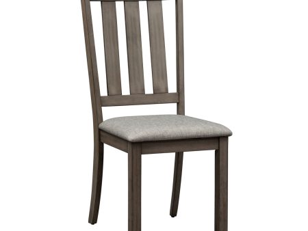 Tanners Creek - Slat Back Side Chair - Dark Gray Fashion