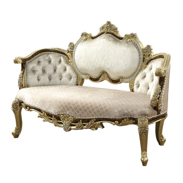 Desiderius - Bench - Beige , Antique Gold & Hand Paint Brown on Sale