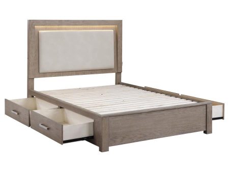 Kenora - LED Storage Bed Online now