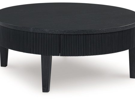 Marstream - Black - Round Cocktail Table For Sale