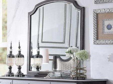 House - Beatrice Mirror - Charcoal Finish on Sale