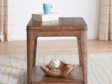 Ashford - Rectangular End Table - Light Brown Online now