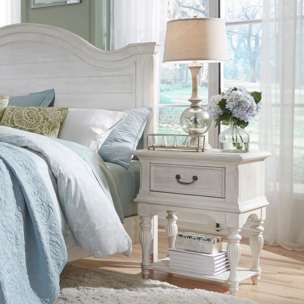 Bayside - Leg Nightstand - White on Sale