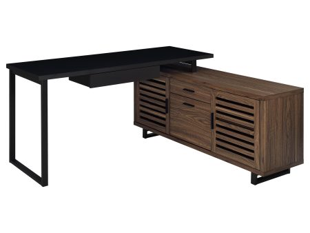 Maddox - L-Shape Office Computer Desk - Black Supply