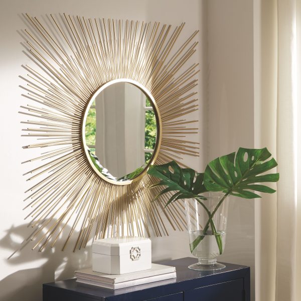 Elspeth - Gold Finish - Accent Mirror For Discount