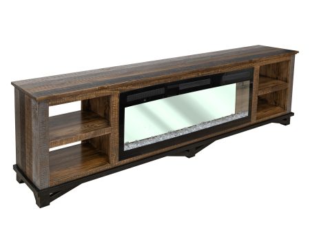 Loft Brown - Electric Fireplace - Dark Brown on Sale