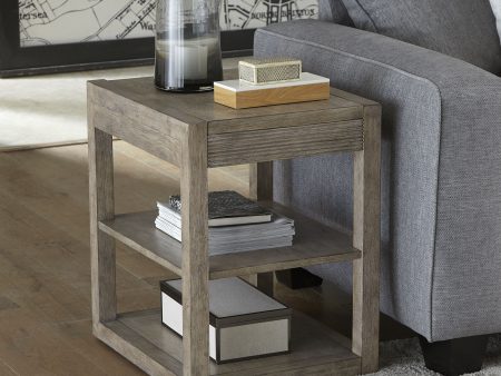 Bartlett Field - Chair Side Table - Gray For Sale