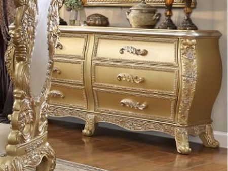 Cabriole - Server - Gold Finish Cheap