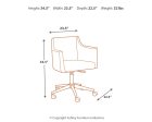 Baraga - White - Home Office Swivel Desk Chair Online