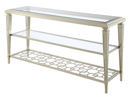 Zaba - End Table - Glass Top & Silver Supply