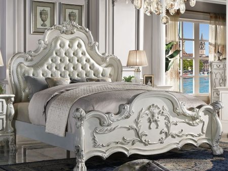 Dresden - Queen Upholstered Bed - Bone White Finish For Sale