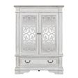 Abbey Park - Mirrored Door Chest - White For Cheap