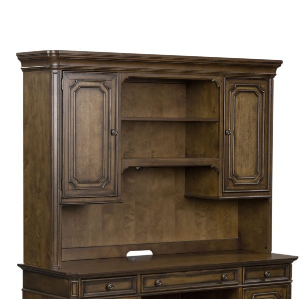 Amelia - Jr Executive Credenza Hutch - Dark Brown Discount