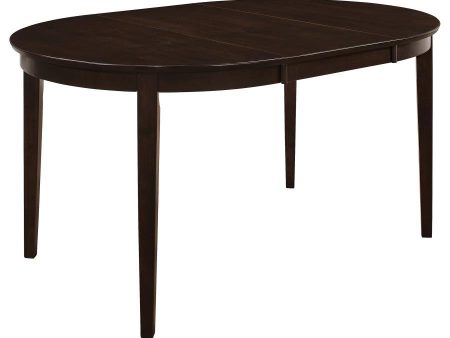 Gabriel - Oval Extension Leaf Dining Table - Cappuccino Sale