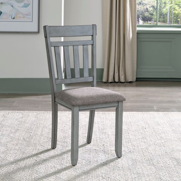 Newport - Splat Back Side Chair (RTA) - Gray Discount