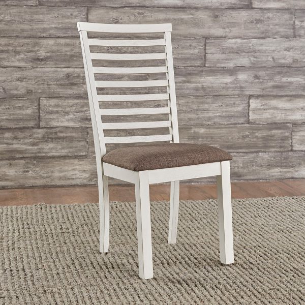 Brook Bay - Upholstered Ladder Back Side Chair - White Sale