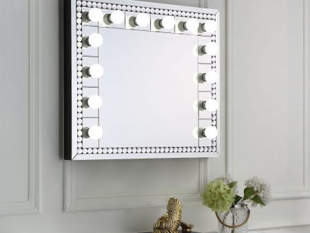 Farai - Wall Decor - Mirrored & Faux Crystal Diamonds - 28  on Sale