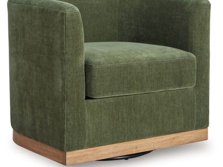 Jersonlow - Forest Green - Swivel Chair Discount