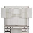 Magnolia Manor - Jr Executive Credenza Hutch - White For Discount