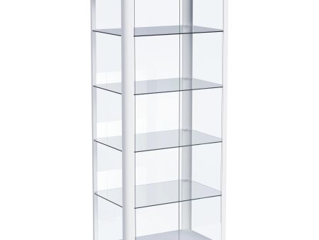 Aero - 5-Shelf Display Curio Cabinet With Led Lighting Online