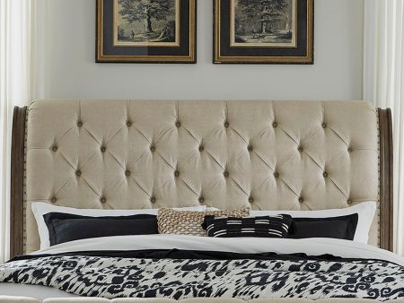 Americana Farmhouse - Upholstered Sleigh Headboard Sale