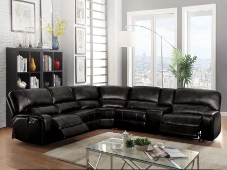 Saul - Power Motion Sectional Sofa - Black For Discount