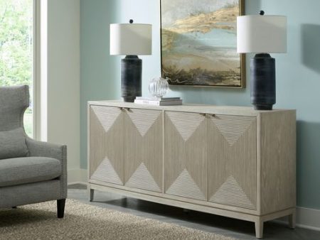 Kinsley - 4 Door Accent Cabinet - Beige Sale