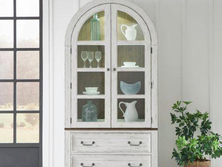 River Place - Curio Cabinet - White Fashion