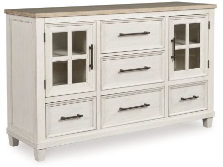 Shaybrock - Antique White   Brown - Dresser Sale