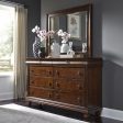 Rustic Traditions - 8 Drawer Dresser - Dark Brown Hot on Sale