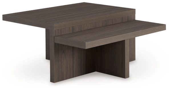 Zendex - Brown - Occasional Table Set (Set of 2) For Cheap