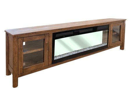 Olimpia - Electric Fireplace - Towny Brown Fashion