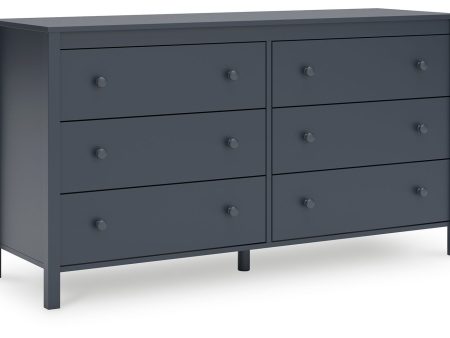 Simmenfort - Navy Blue - Six Drawer Dresser Online now