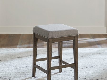 Arrowcreek - Upholstered Console Stool - Dark Brown Online