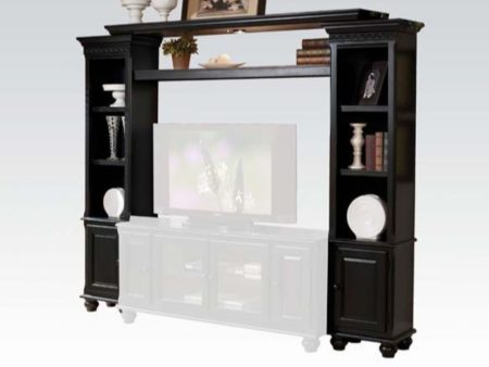 Ferla - Wood Entertainment Center - Black For Cheap