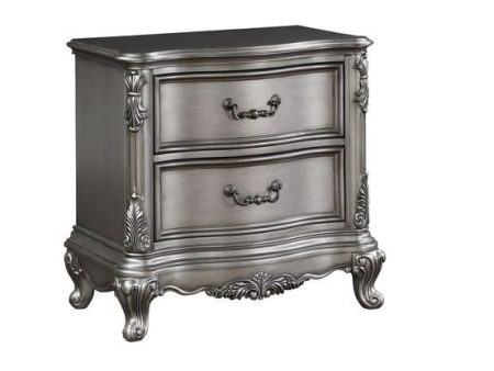 Ausonia - Nightstand - Antique Platinum - Finish Online