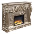 Zabrina - Fireplace - Antique Silver Finish - 49.7  Hot on Sale