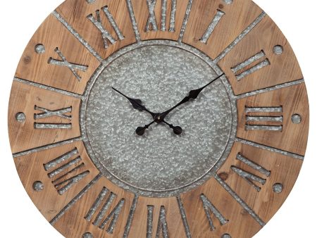 Payson - Antique Gray   Natural - Wall Clock Cheap