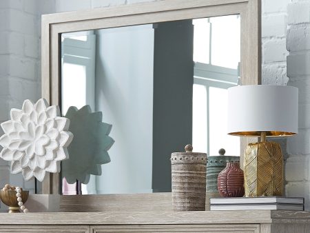 Belmar - Landscape Mirror - Washed Taupe Online