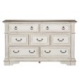 Abbey Park - 7 Drawer Dresser - White on Sale